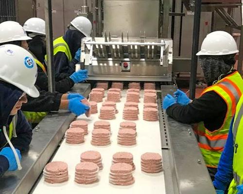 Equipment performance testing inside plant-based protein facility